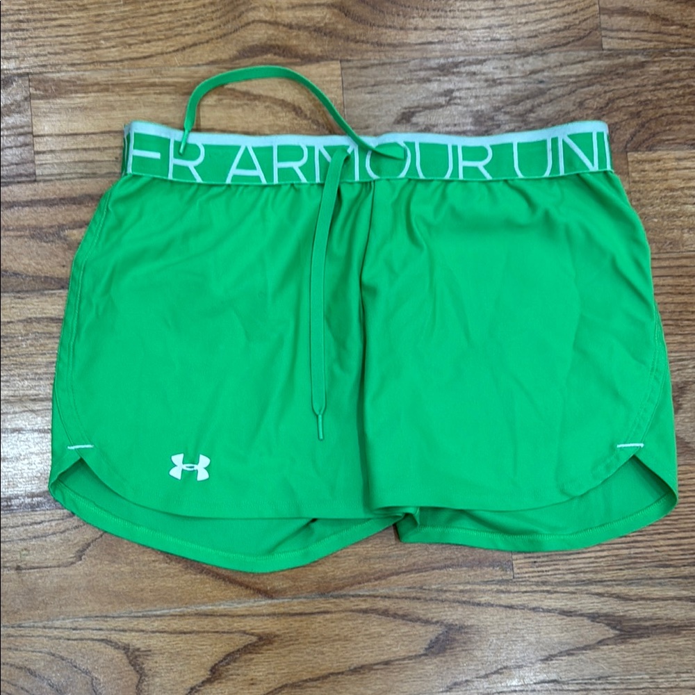 Under Armour Women's Bright Green Athletic Shorts